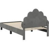  za djecu s uzglavljem Tamnosiva 80 x 160 cm Baršun | shoptok.hr
