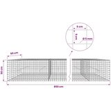  Gabion s žicom debljine 5 mm i mrežom 5x5 cm 850x50x50 cm - 50 cm 50 cm 850 cm | shoptok.hr