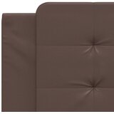  Jastuk za uzglavlje Zadar smeđi 100 cm od umjetne kože | shoptok.hr