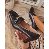 Resti Black women's moccasin style pumps Kolalic- Footwear | ePonuda.com