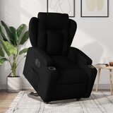  Električni naslonjač na podizanje od tkanine crni | shoptok.hr