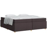  Krevetna konstrukcija Tamno smeđa 200 x 200 cm tkanina | shoptok.hr
