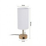  Brilagi - Stona lampa sa USB portom TABLON 1xE27/25W/230V hrast/bež/bela | Eponuda.com