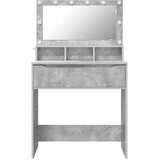 vidaXL Toaletne mize za spalnice Betonsko siva 80 x 39,6 x 135 cm | Shoptok.si
