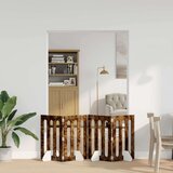  Zložljiva ograda za hišne ljubljenčke 4 pcs Dimljeni Hrast, (5000232713) | Shoptok.si