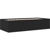  Dnevni krevet s ladicama crni 90 x 190 cm konstruirano drvo | shoptok.hr