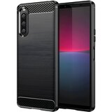 Techsuit Futrola Carbon Shield TPU za Sony Xperia 10 V - Crna | shoptok.hr