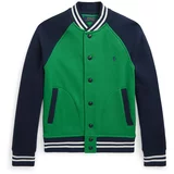 Polo Ralph Lauren Prijelazna jakna mornarsko plava / tamno zelena / bijela