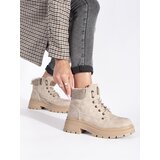 GOODIN Beige insulated women's hiking boots Cijene