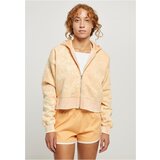 UC Curvy Ladies Short Oversized Towel Washed Zip Hoody paleorange | shoptok.hr