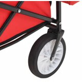  Sklopiva ručna kolica s tendom čelična crvena | shoptok.hr