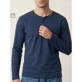 Sinsay Pamučna henley majica s dugim rukavima | shoptok.hr