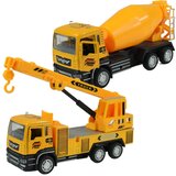 Magic Toys City Truck: Betonska mješalica ili kamion s kranom za povlačenje unatrag 14cm | shoptok.hr