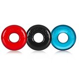 Oxballs Obročki za penis Donut Small, 3 kosi, pisani | Shoptok.si