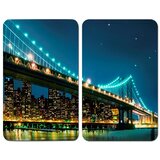 Wenko komplet 2 steklenih pokrovov za kuhalnik brooklyn bridge, 52 x 30 cm | Shoptok.si