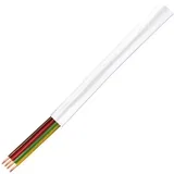 telephone cable, flat, 4 wire, white,100 m, CM04W