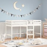 The Living Store Otroški pograd z lestvijo bel 80x200 cm trdna borovina - Otroški Pograd, (21625281) | Shoptok.si