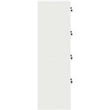 Ormarić Omarica za shranjevanje 2 pcs Bela 80 x 40 x 180 cm Jeklo, (5000152601) | Shoptok.si