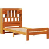  Krevet s regalom za knjige bez madraca 75 x 190 cm od borovine | shoptok.hr