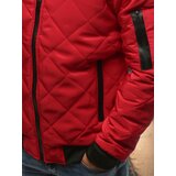 DStreet Kurtka męska pikowana bomber jacket czerwona | Shoptok.si