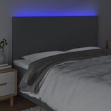  LED uzglavlje tamnosivo 180x5x118/128 cm od tkanine | shoptok.hr