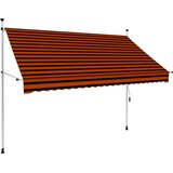 Maison Chic Ročno zložljiva tenda - Senčniki 250 cm oranžna in rjava, (22041567) | Shoptok.si
