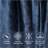 Maison de Rêve Tamno plavi tapecirani bračni krevet s prostorom za odlaganje s podnicom 180x200 cm Shell – | shoptok.hr