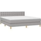  box spring s madracem svjetlosiva 160x200 cm tkanina | shoptok.hr