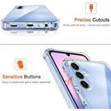 Techsuit Shockproof Clear Silicone prozorna maskica odporna na udarce za Samsung Galaxy A25 5G | Shoptok.si