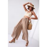 Fasardi Women's culotte pants with cappuccino elastic | shoptok.hr