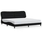  Okvir kreveta s LED-om bez madraca Hvar crni 200x200 cm od tkanine | Eponuda.ba