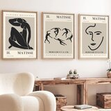 WALLXPERT huhu255 - 50 x 35 Multicolor Decorative Framed MDF Painting (3 Pieces) | ePonuda.com