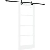  Klizna vrata ORKDAL 83 x 202 cm Masivna borovina i staklo | shoptok.hr