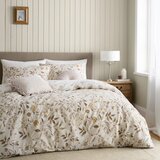 Catherine Lansfield Bela/bež podaljšana posteljnina za zakonsko posteljo 230x220 cm Isadora Floral – | Shoptok.si