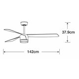  Lucci air 213280 - plafonski ventilator PEREGRINE 1xGX53/12W/230V bela + daljinski upravljač | Eponuda.com