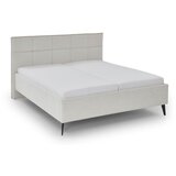 Meise Möbel Bež zakonska postelja s prostorom za shranjevanje z letvenim dnom 200x200 cm Paulo – | Shoptok.si