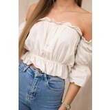 Kesi Beige shoulder blouse | shoptok.hr
