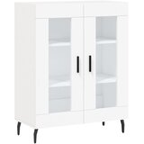  Visoka komoda bijela 69,5x34x180 cm konstruirano drvo Slike