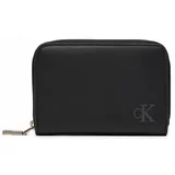 Calvin Klein Jeans Majhna ženska denarnica Block Med Zip Around K60K612254 Črna