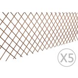 vidaXL Mrežasta ograja iz vrbe 5 kosov 180x90 cm Cene