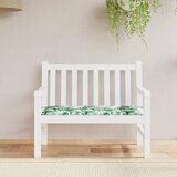 vidaXL Blazina za vrtno klop vzorec listov 120x50x3 cm oxford tkanina, (21060801) | Shoptok.si