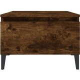  stranska mizica 2 kosa dimljeni hrast 50x46x35cm inženirski les, (20712678) | Shoptok.si