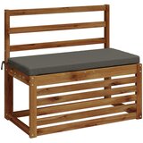  Jastučić za klupu SOEST 100% poliester Siva 80 x 40 x 5 cm | shoptok.hr