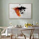  Slika - Expression of Red (1 Part) Wide 120x80 U prirodnom drvenom okviru | shoptok.hr