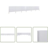  The Living Store 6-panelni vetrobran tkanina 800x80 cm bel - Vetrobran, (21742995) | Shoptok.si