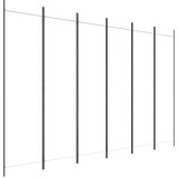 Sobna Paravan 6-delni bel 300x200 cm blago, (20595014) | Shoptok.si