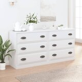 The Living Store Komoda 2 kosa bel inženirski les - Komoda, (21662605) | Shoptok.si