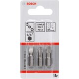 Bosch 3-delni paket bitova odvrtača ekstra tvrdi S 1,0x5,5; PH2; PZ2; 25mm (2607001766) | ePonuda.com