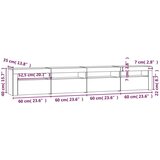 TV omarica z LED lučkami betonsko siva 240x35x40 cm, (20734665) | Shoptok.si