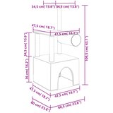  Penjalica za mačke sa stupovima za grebanje krem 109,5 cm | shoptok.hr